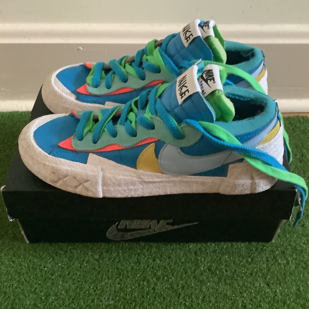 Size 6 - Nike Blazer Low x Sacai x Kaws - Neptune Blue